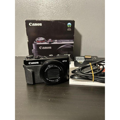 Canon Powershot G7 X Mark ll Compact Camera - Black + Sd Card