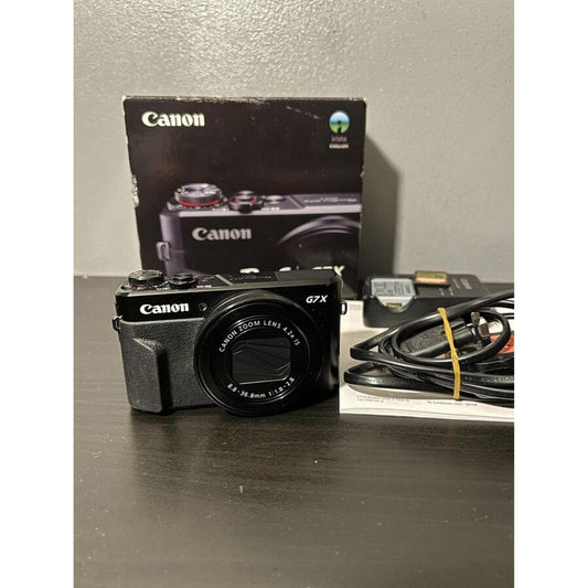 Canon Powershot G7 X Mark ll Compact Camera - Black + Sd Card