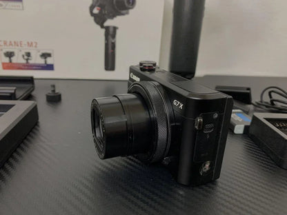 Canon G7x mark II, Zhiyun Crane M2 set camera