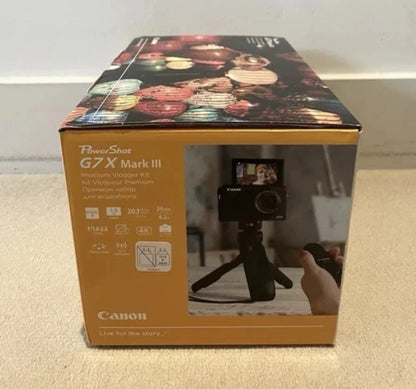 ✨ Canon PowerShot G7 X Mark III Camera Vlogger Kit, Black